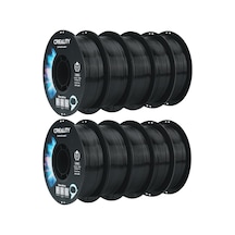 Creality Cr-petg Filament 1.75mm 10kg, 3d Yazıcı Filament Petg Vakum Paketleme, Siyah 10 1kg Makara