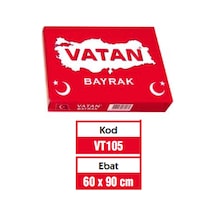 Vatan Türk Bayrağı Polyester 60x90 Vt105 Diğer
