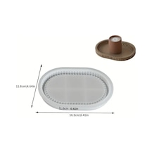 Boncuklu Tepsi Silikon Kalıp No:1 S930