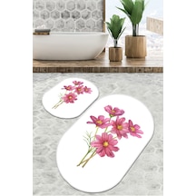 Sitivo Beyaz Banyo Halısı Djt 2 Li Set Sarı