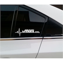 Grand Vitara Yan Cam Sticker Oto Kapı Çıkartma 20Cmx7Cm