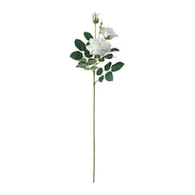 Ikea Smycka Yapay Gül Dalı 65 Cm Yeşil Beyaz Sarı Çok  Renkli
