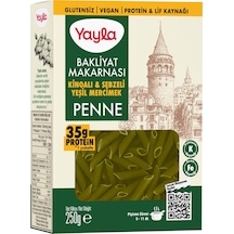 Yayla Glutensiz Bakliyat Makarnası Yeşil Mercimek Kinoalı & Sebzeli 250 Gr