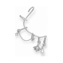 Çelik İncili Earcuff Gold 28329546