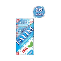 Falım Işıl Karbonat ve Nane Aromalı Şekersiz Sakız 5 x 20'li