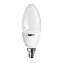 Ecolite 5'Li Paket E14 Led Buji Ampul 5W G.Işığı Sarı Işık