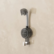 Sunshine011 Gri Rengi Deliksiz Universal Duş Tutucu Askı Plastik Duş Aksesuarı Gri