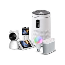 Akıllı Bebek Kamerası Hava Temizleyici Gece Lambalı Beyaz Gürültü Pış Pış Sesi Uyku Arkadaşı Ve Rgb Ampul Seti