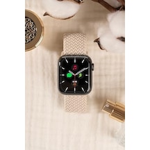 Manyetik Örgü Apple Watch İle Uyumlu Kordon, Ayarlanabilir Esnek Dokuma Tasarım, Series 10/11 42mm-41mm-40mm-38mm & 46mm-45mm-44mm