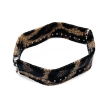 Angel Çanta Aksesuar Leopar Renk Derili Metal Çanta Ağzı 18 Cm