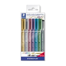 Staedtler Metallic Marker & Pigment Liner Set 7Li