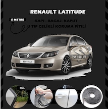 Renault Latitude Oto Araç Kapı Koruma Fitili 5metre Parlak Siyah Renk