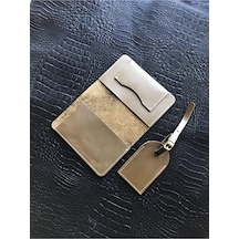 Vip Gift Voyager Pasaport Kılıfı Minimalist Hakiki Deri Pasaportluk Çok Renkli