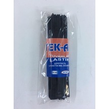 Yuvarlak Siyah Lastik 10 Mt. Siyah Tek Renk