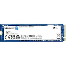 Kıngston Snv3s/2000g, Nv3, 2tb, 6000/5000, Gen4, Nvme Pcıe M.2 2280, Ssd Kıngston Snv3s/2000g, Nv3, 2tb, 6000/5000, Gen4, Nvme Pcıe M.2 2280, Ssd