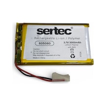 Tedar Sertec 605080 3.7v 3000 Mah Li-polymer Pil Devreli/1.5a Najmaddin
