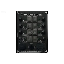 Moonlight 8'Li Çakmak-Korna-Irgat Butonlu Switch Panel