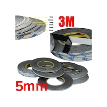 5 MM/50mt Çift Taraflı Bant Ekran Cam Kasa Kapak Tamir Bantı-siyah