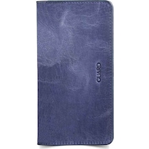 Guard Antik Lacivert Hakiki Deri Telefon Girişli Unisex Portföy Cüzdan // Grd260225wt811 Diğer