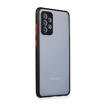 Samsung Galaxy A72 Uyumlu Kılıf Miami Şeffaf Silikon - Siyah