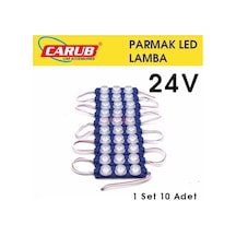 Ahmet Otomotiv Parmak Lamba Seti 3 Ledli Soft Mavi Renk 24v