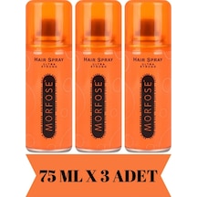 Morfose Ultra Strong Saç Spreyi Turuncu 3 x 75 ML
