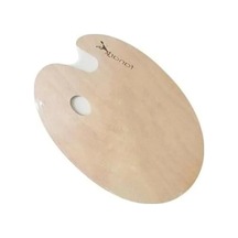 Mdf Oval Palet, 20x30x0,3 Cm Ölçülerinde Boyama İçin Uygun
