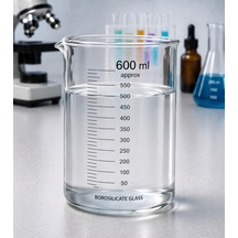 Beher Cam Dereceli 600ml 1 Adet
