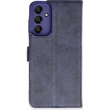 Newface Samsung Galaxy M15 Kılıf Trend S Plus Kapaklı Kılıf - Lacivert