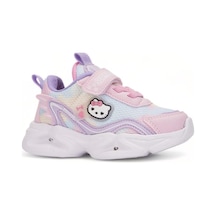 Albishoes Kız Çocuk Bebek Işıklı Yazlık Hafif Rahat Cırtlı Günlük Sneaker Bebe Spor Ayakkabı 22-25 Pembe - Lila