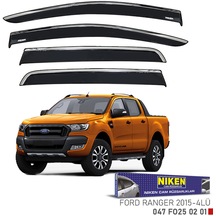 Replax Ford Ranger 2015 Sonrası Kromlu Cam Rüzgarlığı 4lü