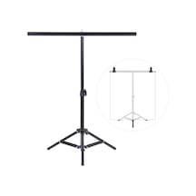 Jeemson Fotoğraf Arka Plan A-frame Ayaklı Stand Seti: 60.5cm Çapraz Bar Ve 3 Klem İle Küçük Nesneler İçin Sabit Ve Taşınabilir Fotoğraf Platformu