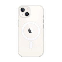 Apple Uyumlu iPhone 15 Plus Kılıf Pc Real Magsafe Kapak - Şeffaf K-11