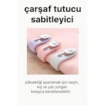 10 Adet İğnesiz Yorgan Tutucu Seti Kayma Önleyici Nevresim Sabitleyici Çok Amaçlı Perde Klipsi Pla Diğer