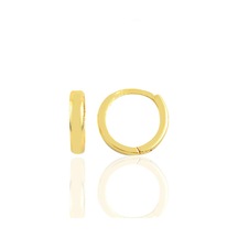 Söğütlü Silver Gümüş Altın Yaldızlı 10 Mm Halka Küpe Tragus Piercing Helix Kıkırdak Küpesi