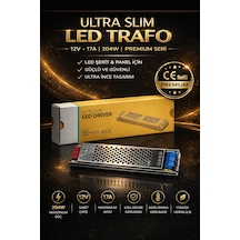 Ultra Slim Led Trafo 17 Amper,12 Volt, 204 W -
