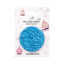 Dr. Gusto Mavi Çubuk Spagetti Şekilli Pasta Süsleme Şekeri