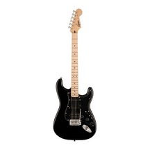 Squier 0373203506 Sonic Stratocaster Hss Elektro Gitar Siyah Akçaağaç Klavye Siyah Pickguard Ve Çok Yönlü Hss