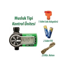 Rain Bird 1zehtmr Musluk Tipi Kontrol Ünitesi 1 İstasyonlu, Teflon, Pil Ve Adaptör Seti