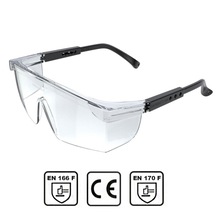 Baymax İş Güvenlik Gözlüğü Kulak Ayarlı Koruyucu Gözlük Şeffaf N11.1711