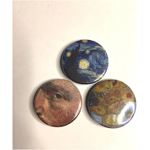 Van Gogh Rozet Seti Altın - Beyaz - Siyah