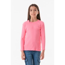 Fullamoda Fitilli Bisiklet Yaka Kız Çocuk Body 24mcck7376206614-pembe 24MCCK7376206614-Pembe