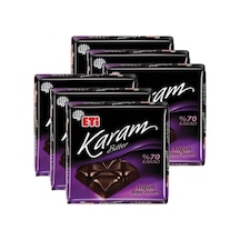 Eti Karam %70 Kakaolu Bitter Çikolata Kare 6 x 75 G