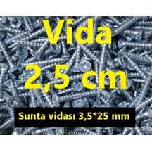 Vida 2.5 CM (200 Adet)- Ağaç - Ahşap - Sunta Vidası 3.5X25 MM Ar.10 N11.61625