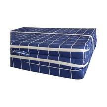 Viphomeconceptltd Katlanır Yatak Yer Yatağı Sünger Yatak 80X180 Mavi Pano