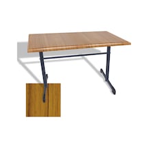Halley Mutfak Masası 70x120 Esb Werzalit, Wermodin Ve Allzalit Tabla - Real Teak Çok Renkli