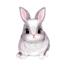 Sevimli tavşan Araba Oto Sticker etiket 16cm  model1