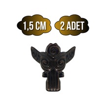 Melek 1.5cm Metal Ayak Çeyiz Ve Hediye Kutusu Mobilya Ayağı 1.5cm Bronz 2 Adet Bronz