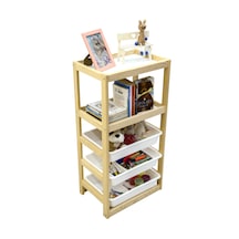 Çok Amaçlı Oyuncak Dolabı 3 Sepet 2 Raf