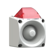 Mesan Endüstriyel Led Işıklı Siren Gri Gövde Kırmızı 220vac Ms 3050.1.11.220vac 42988924